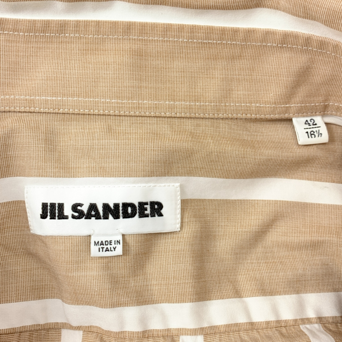 JIL SANDER / ジルサンダー | コットン ストライプ シャツ | 42 | メンズ