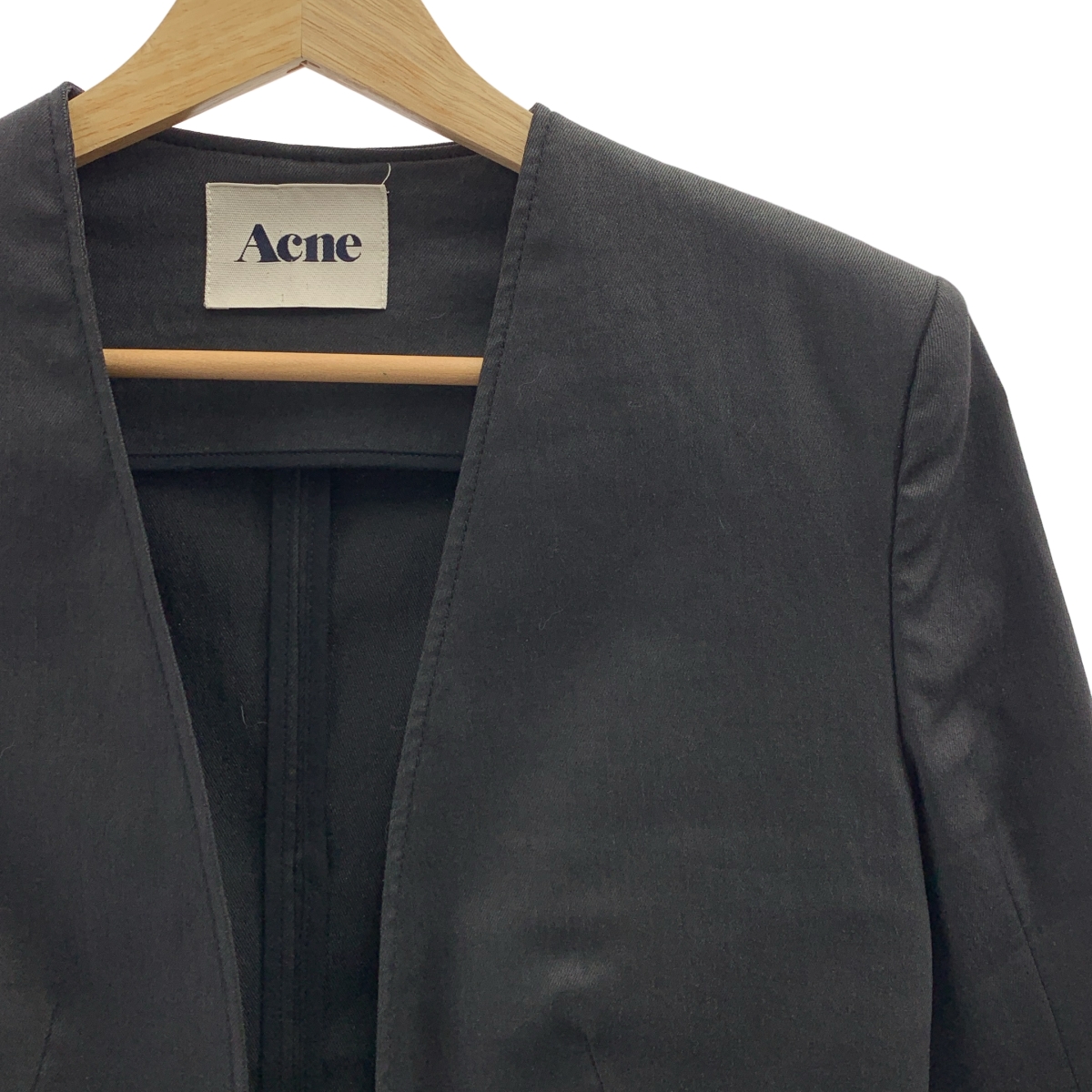 Acne / アクネ | ノーカラー ジャケット | 36 | レディース