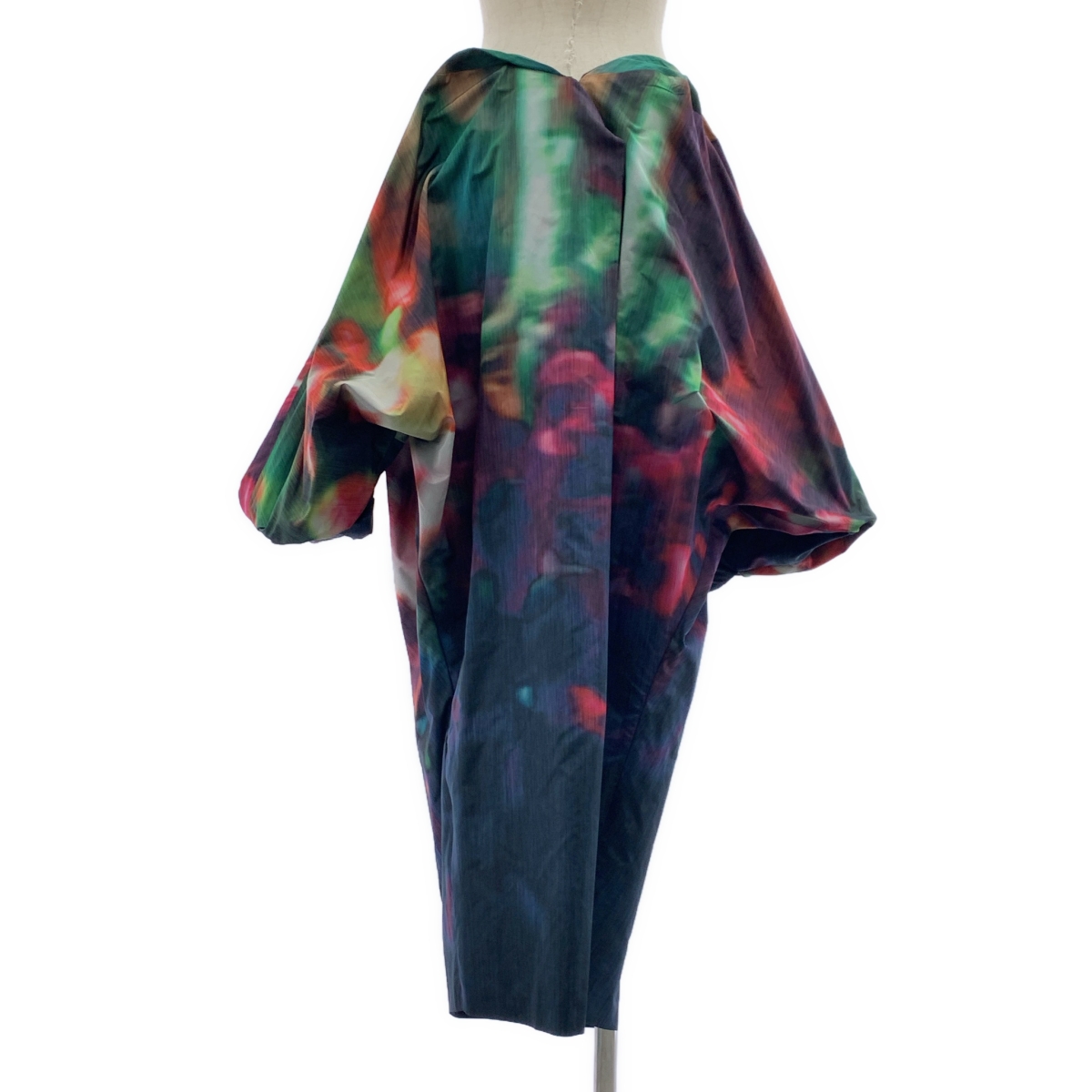DRIES VAN NOTEN / ドリスヴァンノッテン | 2022SS | グラデーション 立体 ボリューム バックジップ スカート / 裏地付き | 34 |