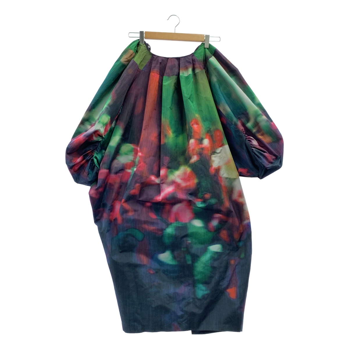 DRIES VAN NOTEN / ドリスヴァンノッテン | 2022SS | グラデーション 立体 ボリューム バックジップ スカート / 裏地付き | 34 |