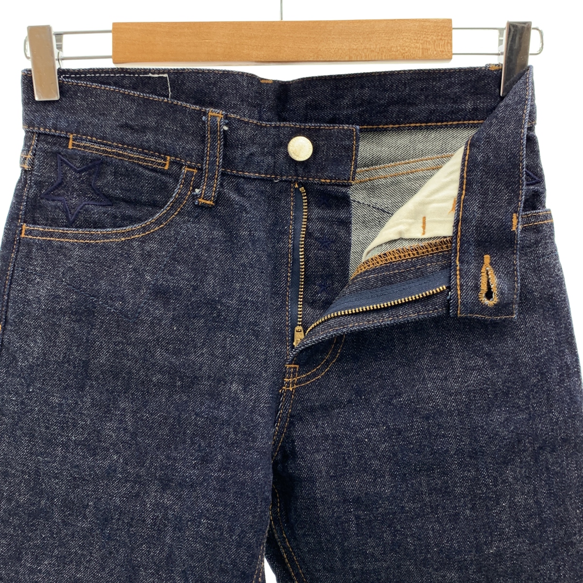 TAKAHIROMIYASHITA The Soloist / タカヒロミヤシタザソロイスト | lone star classic tight straight jean スター刺しゅう セルビッチ ストレート デニムパンツ | 26 | レディース