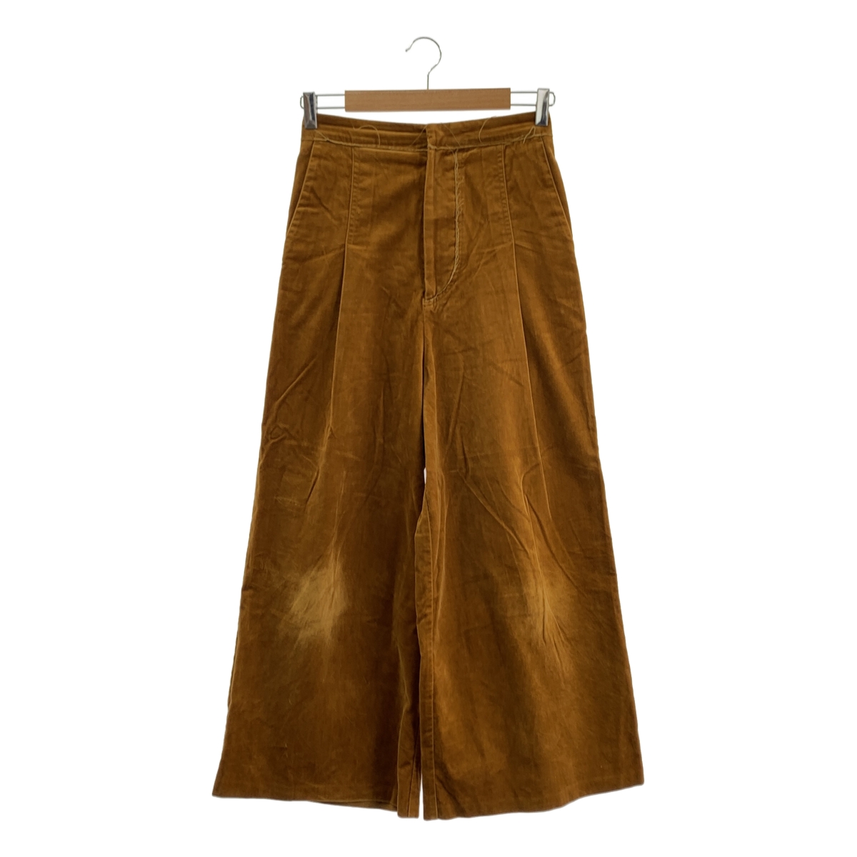 GOLDEN GOOSE / ゴールデングース | リブレスコーデュロイ タックワイドパンツ | XS | レディース