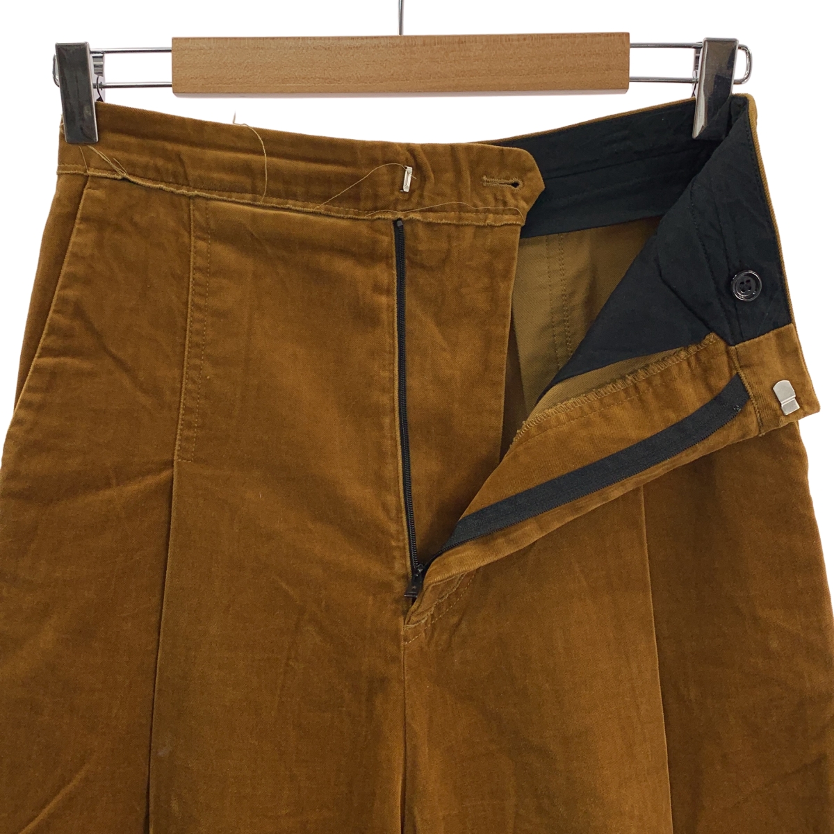 GOLDEN GOOSE / ゴールデングース | リブレスコーデュロイ タックワイドパンツ | XS | レディース