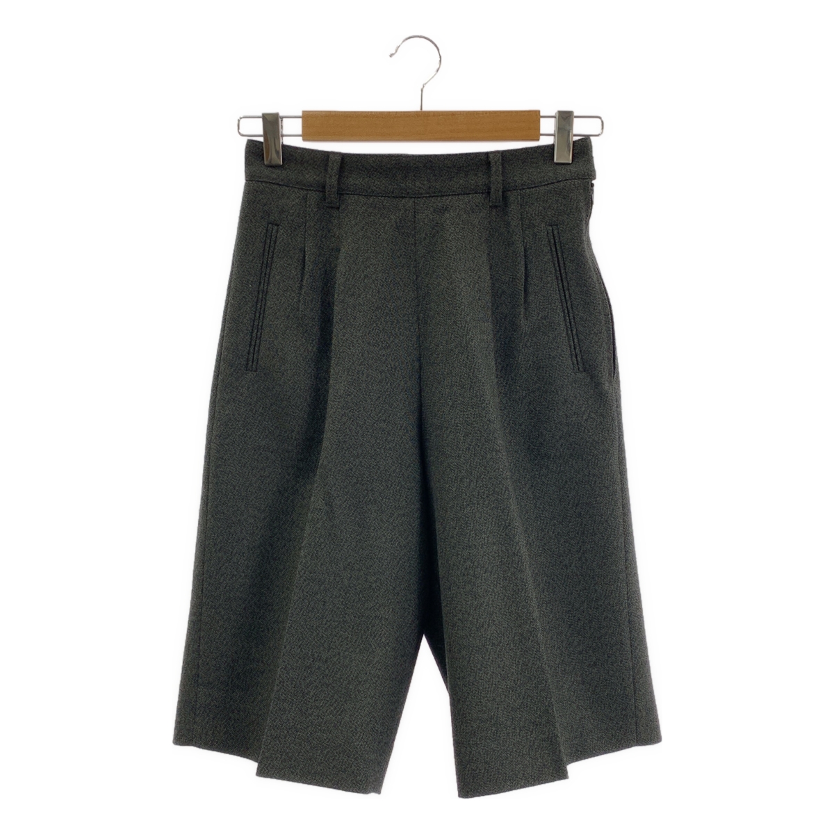 Maison Margiela / メゾンマルジェラ | 2020AW | ウール 2タック ワイド ハーフパンツ | 40 | レディース