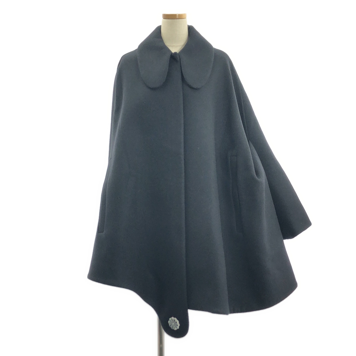 Simone Rocha / シモーネロシャ | ウール ラウンドカラー ケープコート | UK10 | レディース