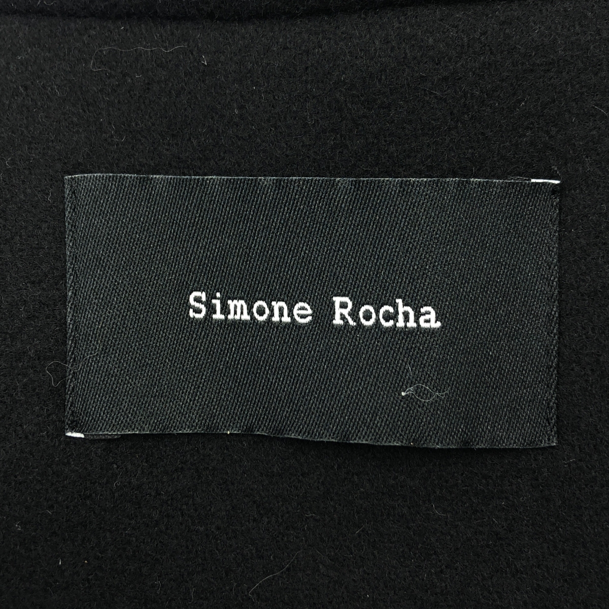 Simone Rocha / シモーネロシャ | ウール ラウンドカラー ケープコート | UK10 | レディース