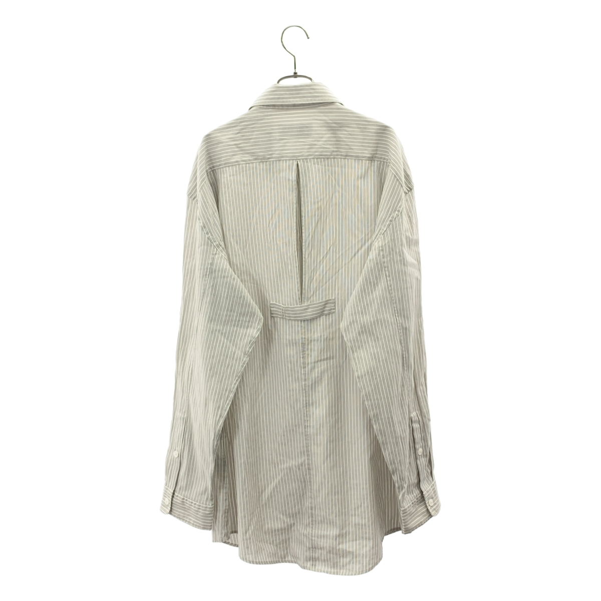 HED MAYNER / ヘドメイナー | 2022AW | PIN STRIPES OPEN BACK SHIRT ピンストライプ オープンバックシャツ | S | メンズ