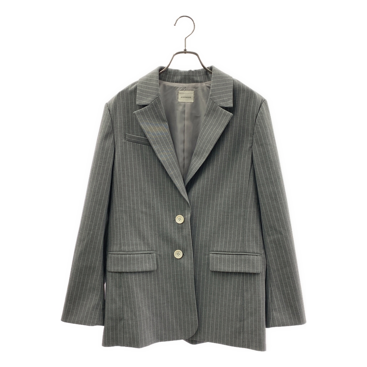 LaTotalite / ラトータリテ | 2024AW | ストライプ シングルボタン テーラードジャケット | 36 | レディース