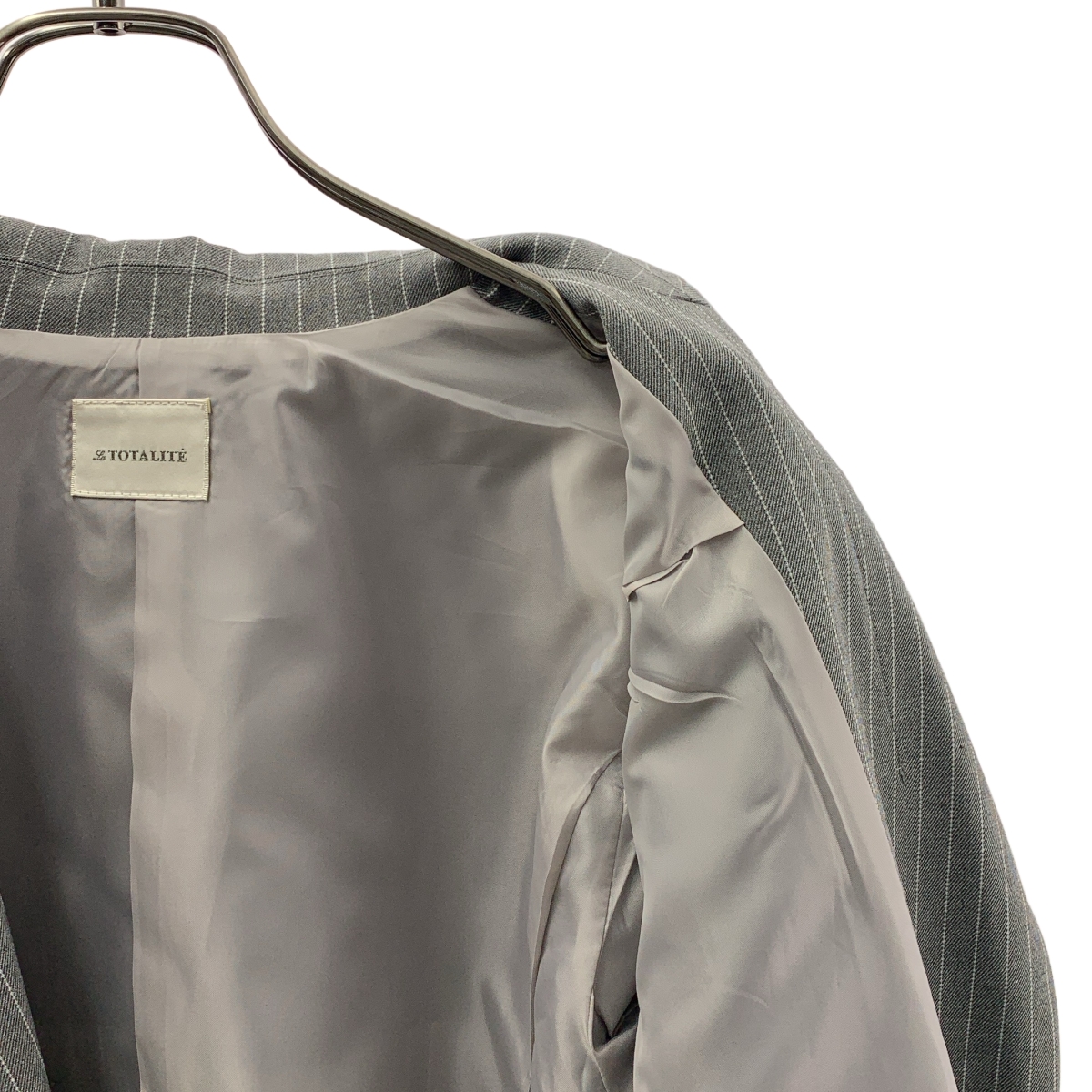 LaTotalite / ラトータリテ | 2024AW | ストライプ シングルボタン テーラードジャケット | 36 | レディース