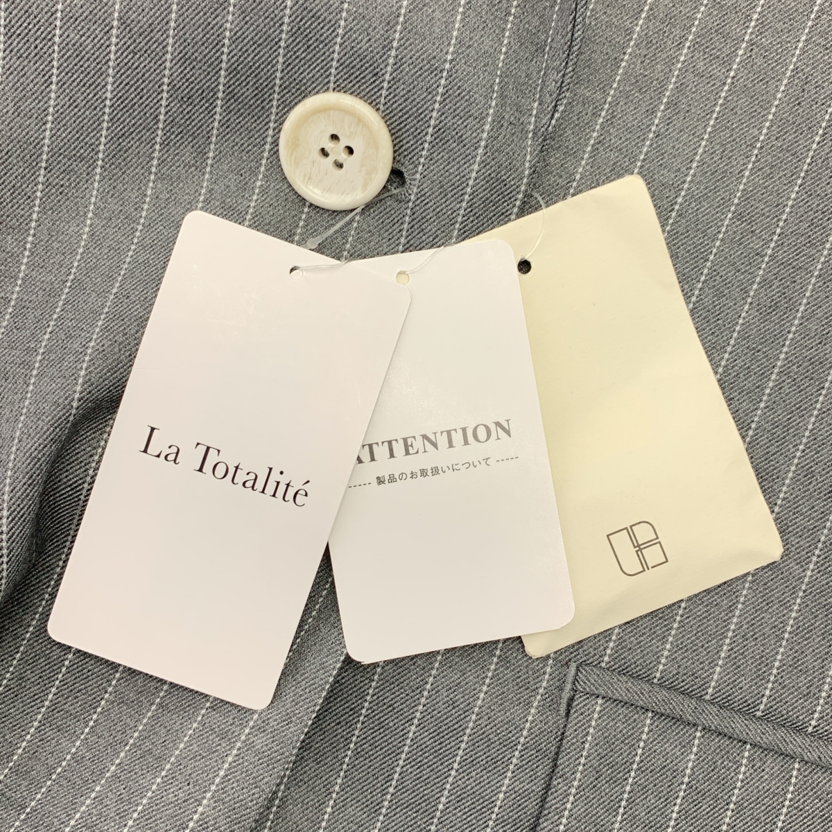 LaTotalite / ラトータリテ | 2024AW | ストライプ シングルボタン テーラードジャケット | 36 | レディース