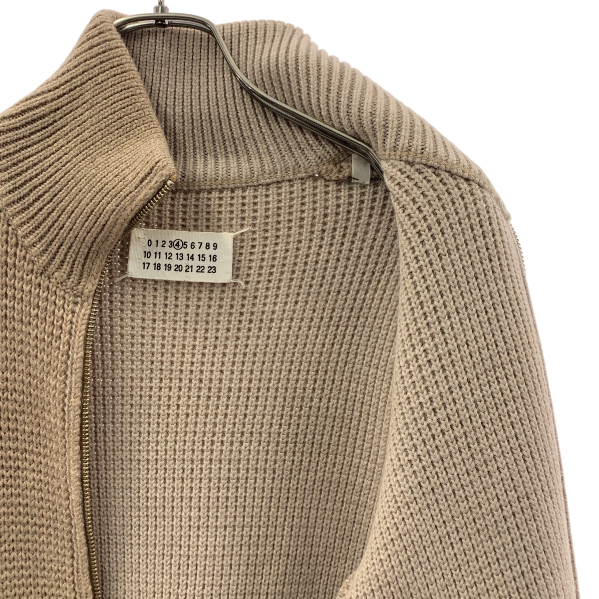 Maison Martin Margiela / メゾンマルタンマルジェラ | 2010AW | ここのえ / ウール ダブルジップ ドライバーズニット | S | レディース