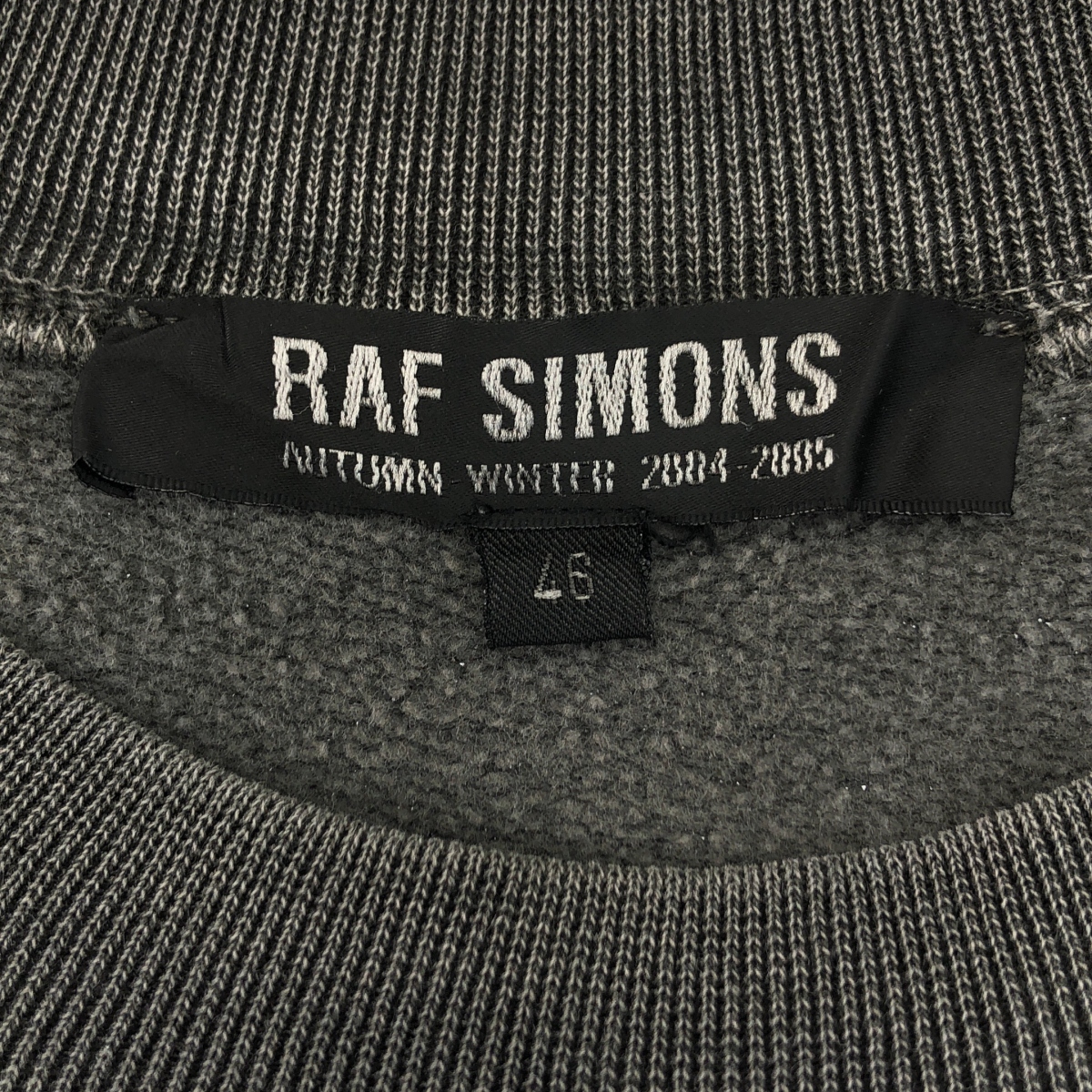 RAF SIMONS / ラフシモンズ | 2004AW | WAVES期 EXILES プリント クルーネックスウェット | 46 | メンズ