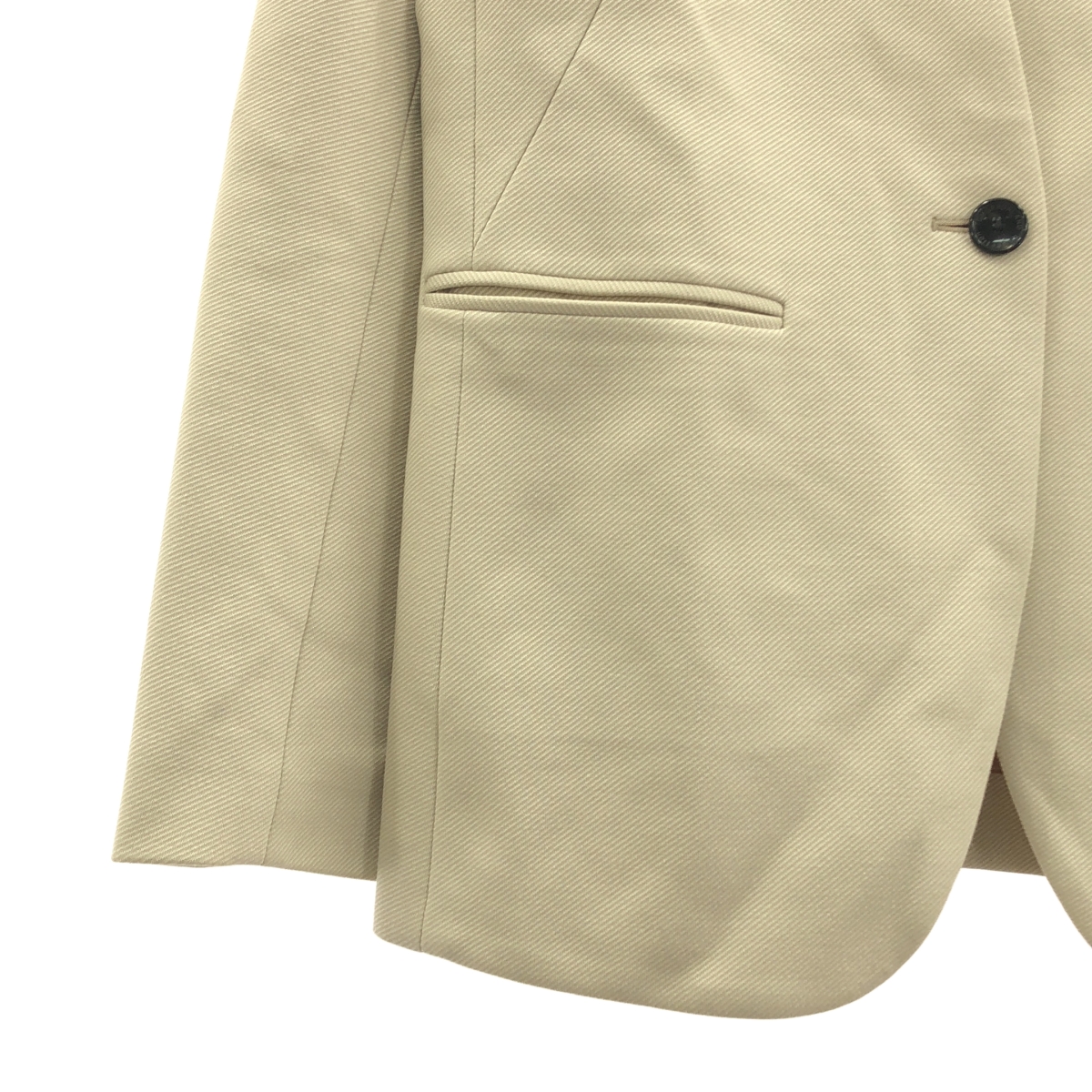 TOMORROWLAND collection / トゥモローランドコレクション | カルゼサーキュラー ノーカラー ジャケット | 36 | レディース