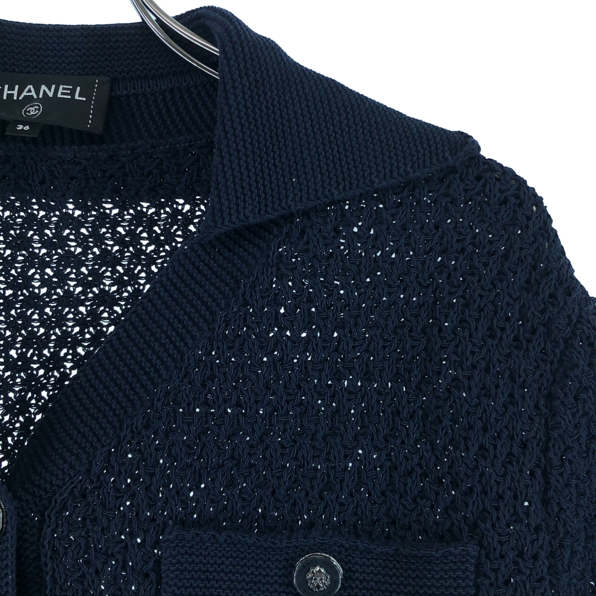 CHANEL / シャネル | ロゴボタン ニット カーディガン ジャケット | 36 | レディース