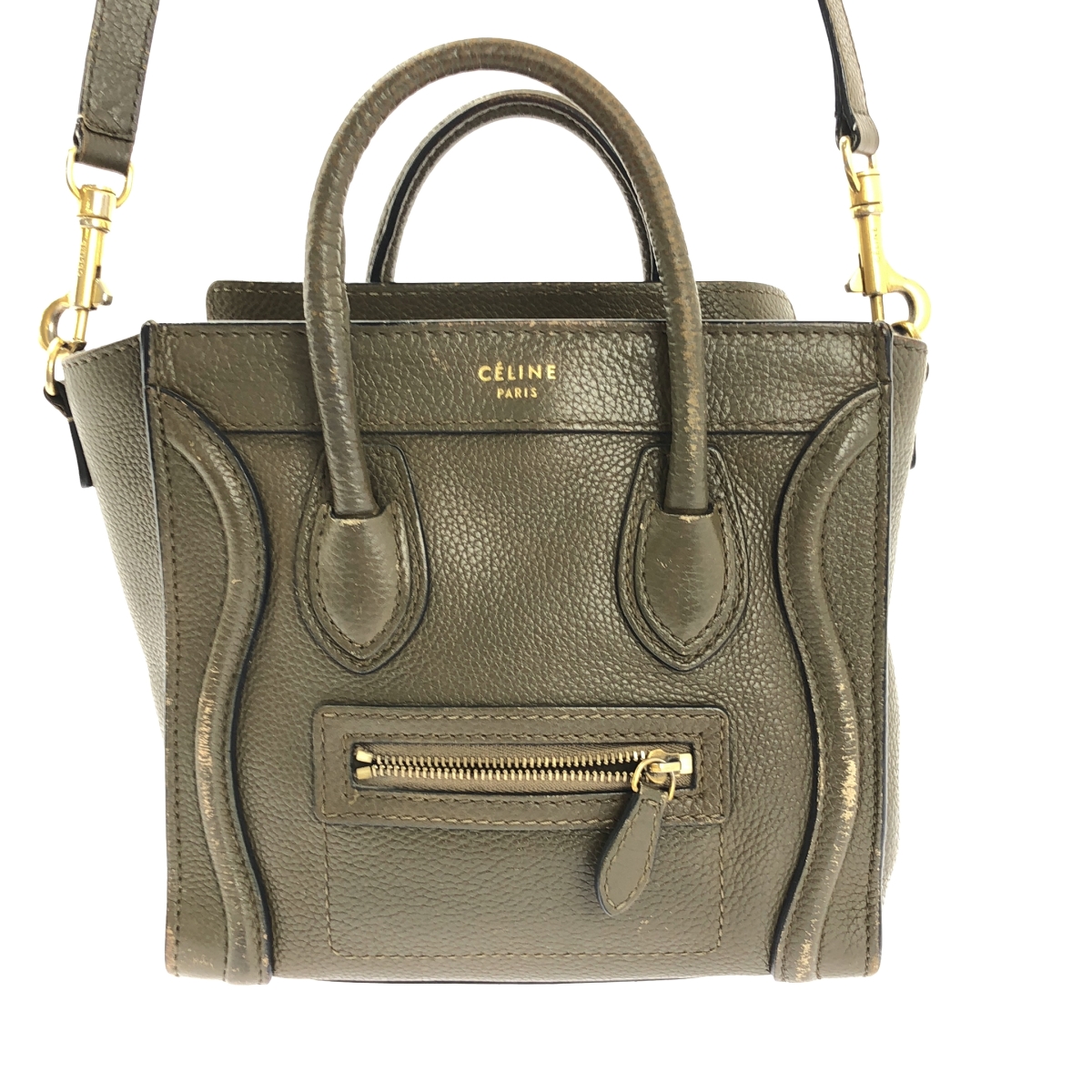 CELINE / セリーヌ | ナノショッパー レザー 2way ショルダーバッグ |
