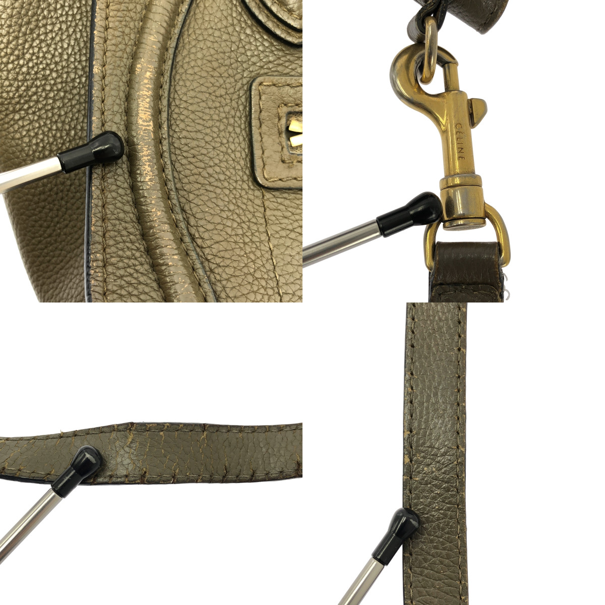 CELINE / セリーヌ | ナノショッパー レザー 2way ショルダーバッグ |