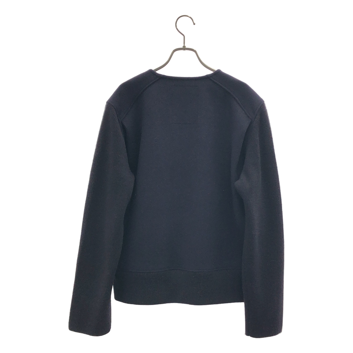 OVERCOAT / オーバーコート | Collarless Zip-Up Blouson ウール ジップ ジャケット | F | メンズ