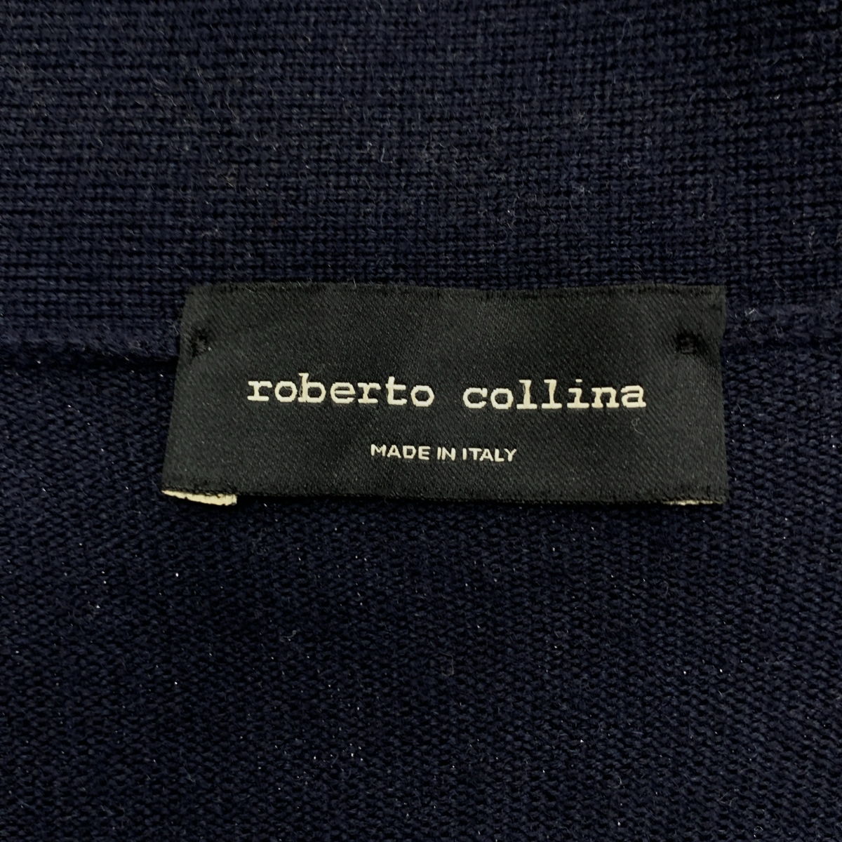 ROBERTO COLLINA / ロベルトコリーナ | ウール ボタンレス カーディガン | 46 | メンズ
