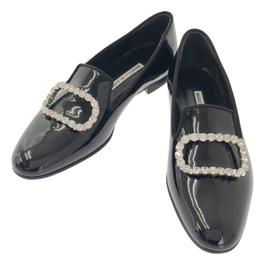 美品 マノロブラニク スエード　ポインテッドトゥ ミュール サンダル 36.5 MANOLO BLAHNIK / マノロブラニク | MAYSALE スエード ポインテッド