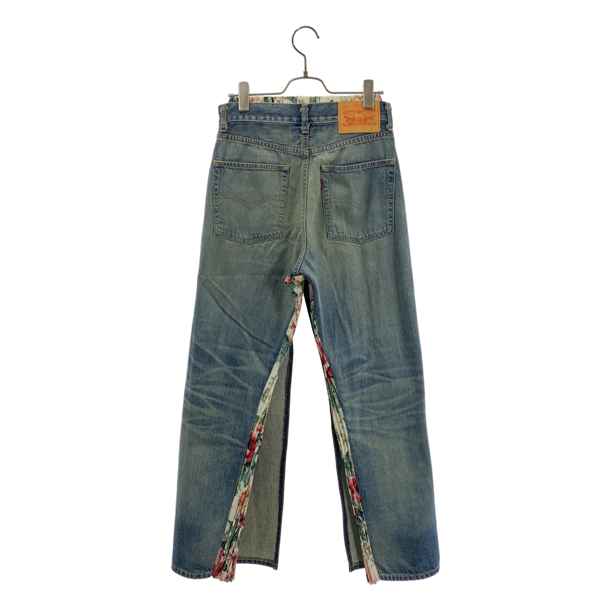 JUNYA WATANABE / ジュンヤワタナベ | 2024AW | × Levi's ダメージ加工 再構築 フラワー プリーツ パンツ | S | レディース