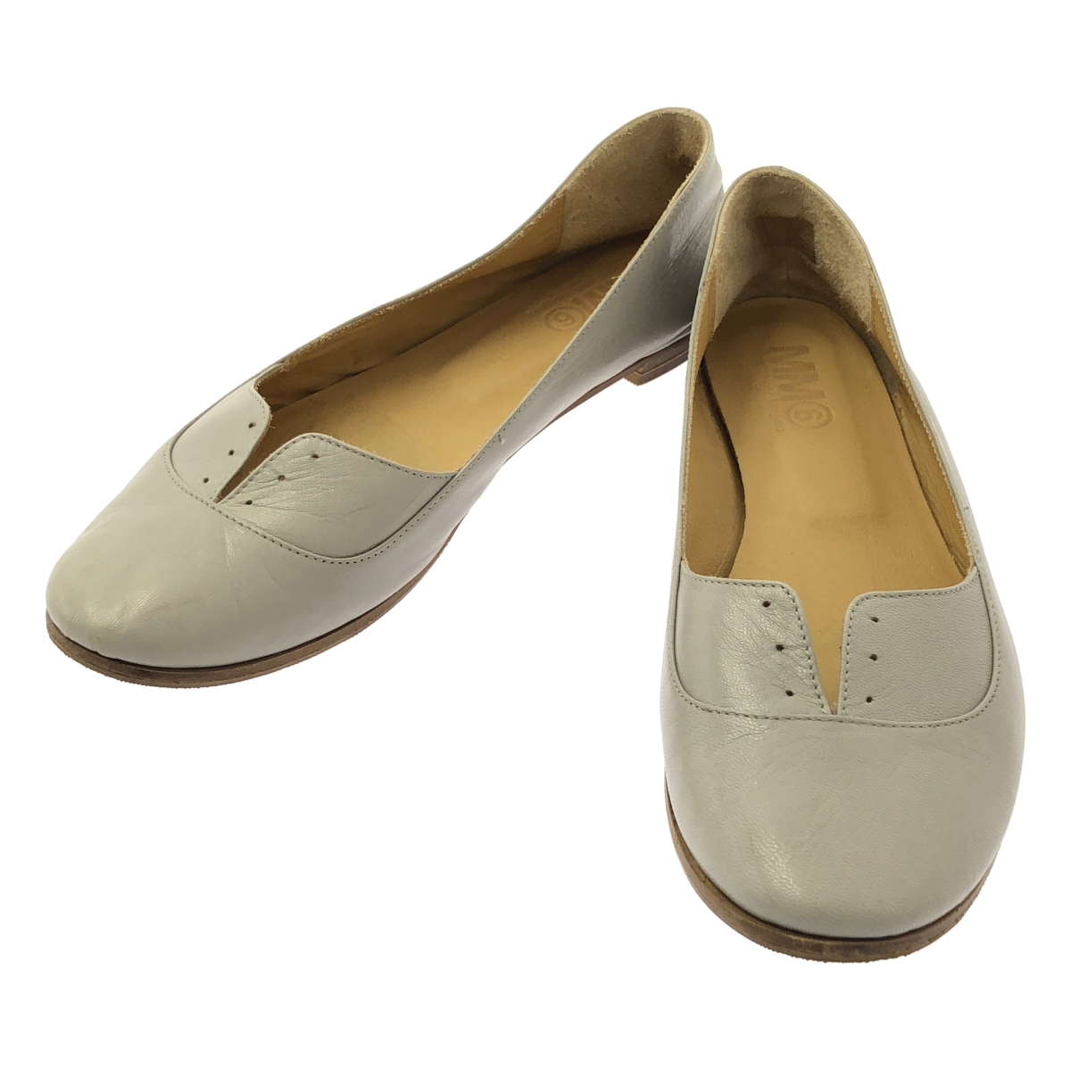 MM6 Maison Martin Margiela / エムエムシックスメゾンマルタンマルジェラ | レザー フラットシューズ | 37 | レディース