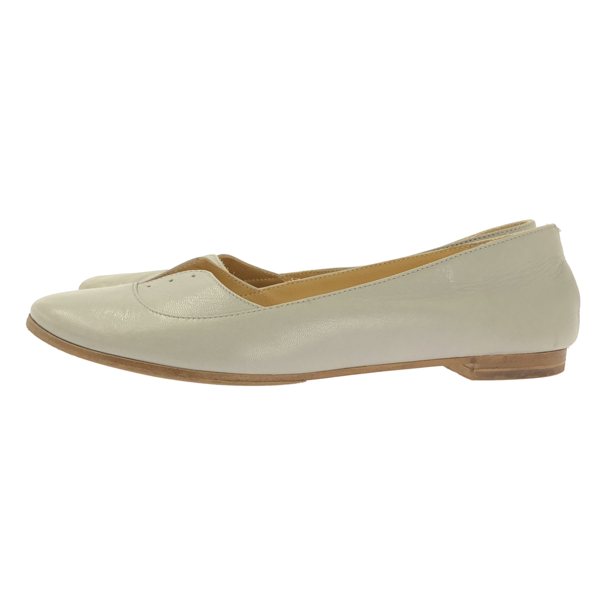MM6 Maison Martin Margiela / エムエムシックスメゾンマルタンマルジェラ | レザー フラットシューズ | 37 | レディース