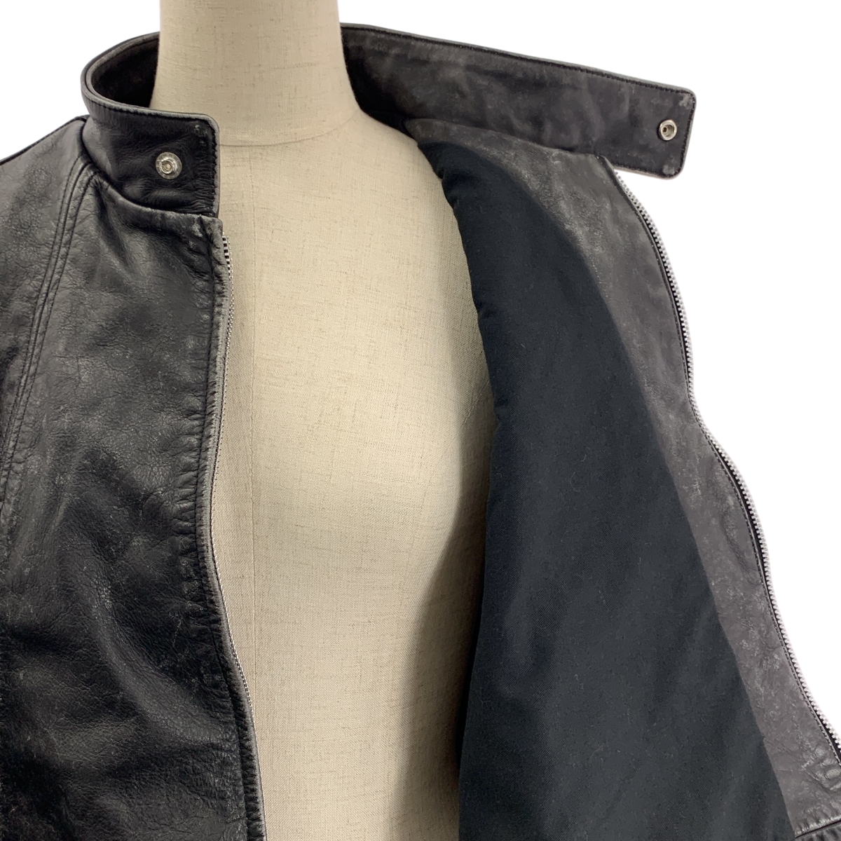 beautiful people / ビューティフルピープル | double-end stone wash leather jacket レザー ダブル ジャケット | 36 | レディース