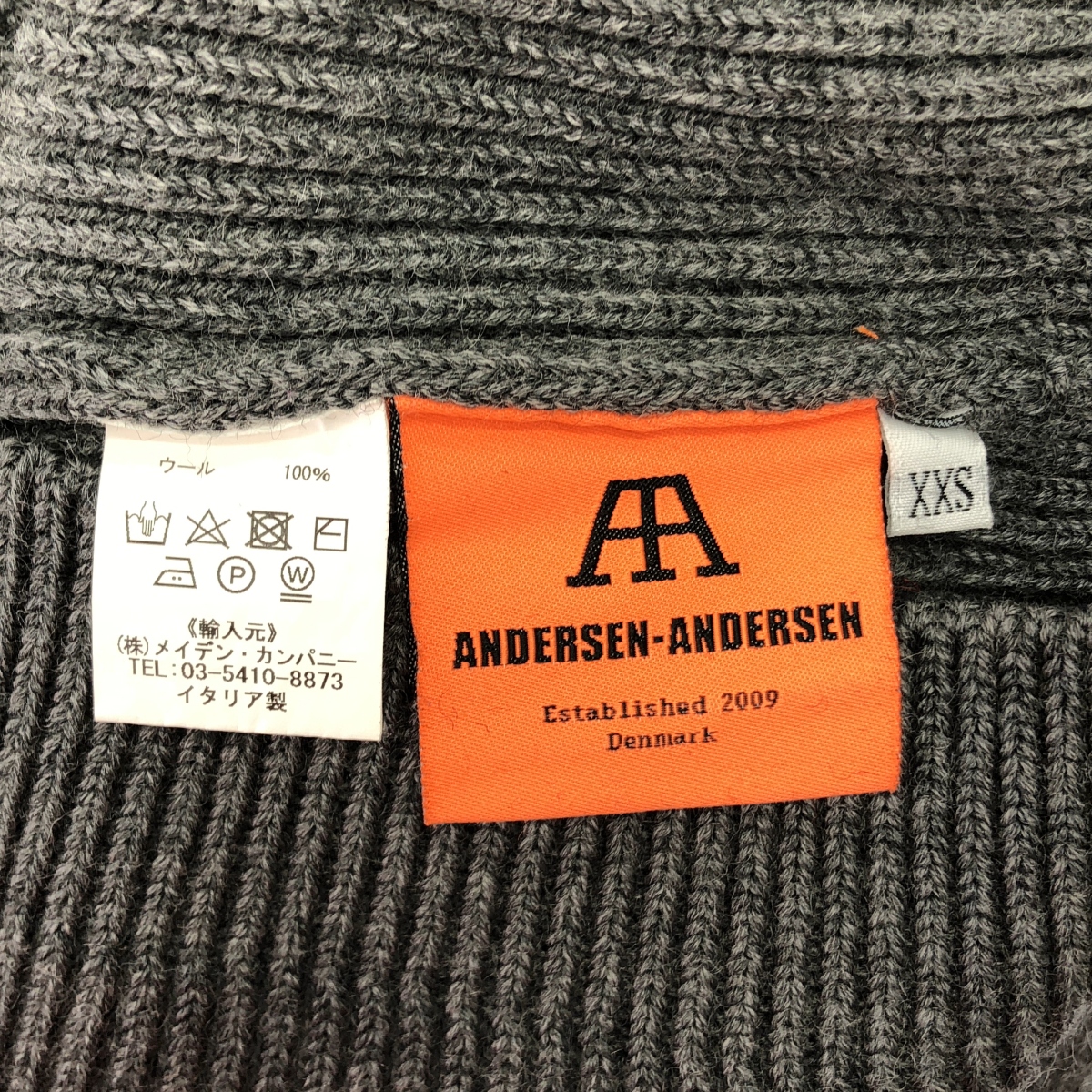 ANDERSEN-ANDERSEN / アンデルセンアンデルセン | ウール 5G クルーネック ニット | XXS | メンズ