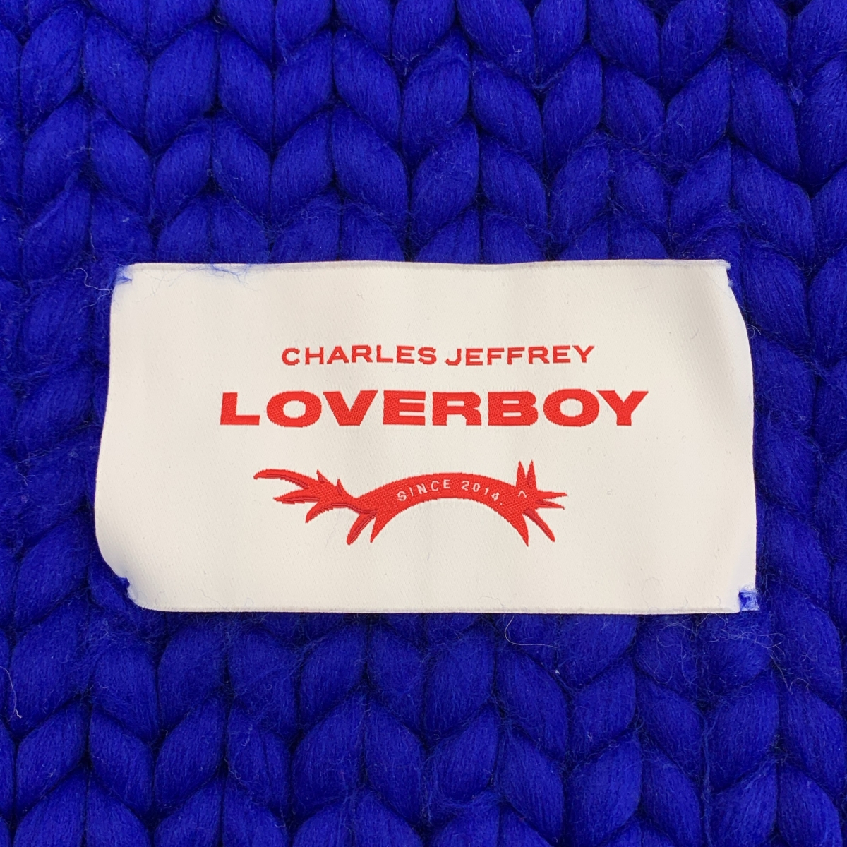 Charles Jeffrey Loverboy / チャールズ ジェフリー ラバーボーイ | ローゲージ フリンジ ニット ロングマフラー |