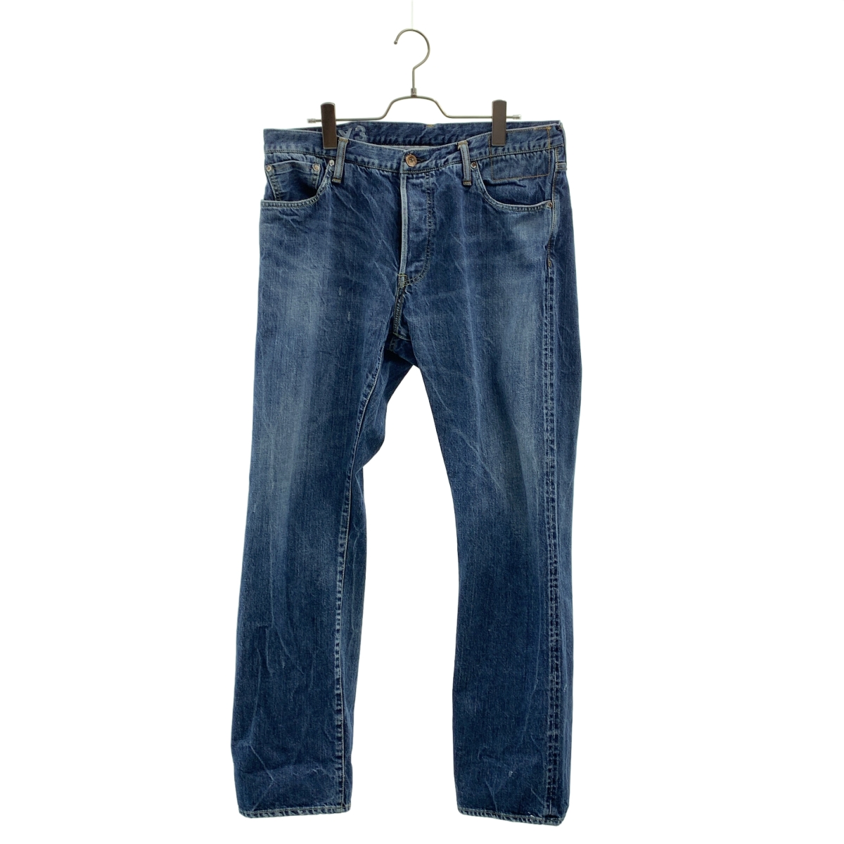 visvim / ビズビム | SOCIAL SCULPTURE 11 DRY-3 / レザーパッチ セルビッチ デニムパンツ |