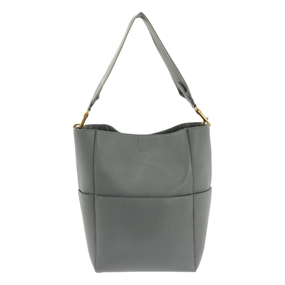 CELINE / セリーヌ | サングル バケット ミディアム レザー ショルダーバッグ |
