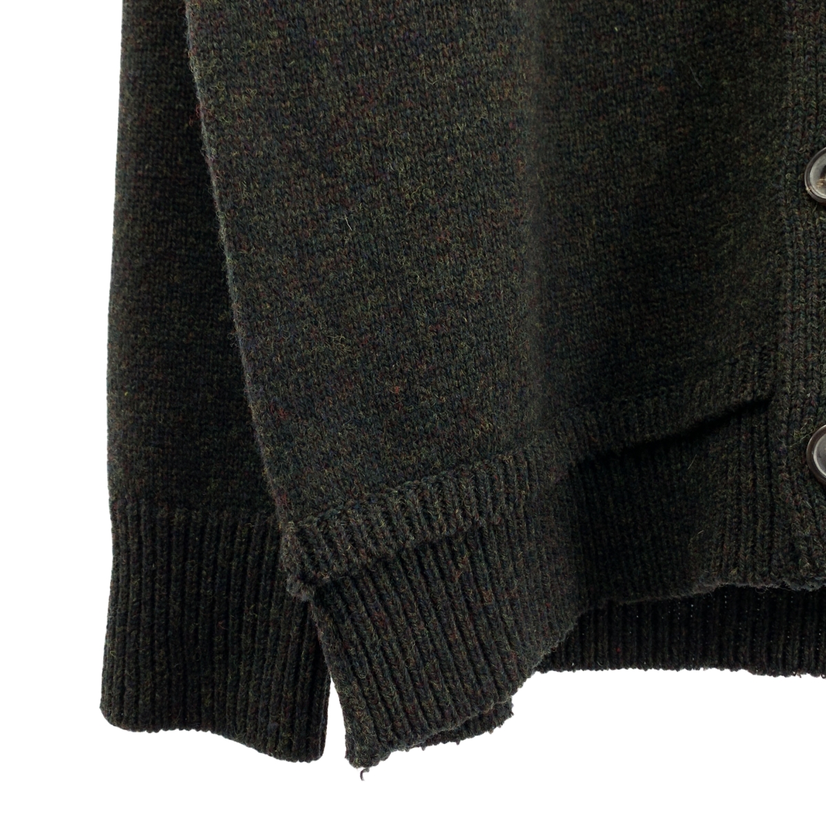 Maison Margiela / メゾンマルジェラ | エルボーパッチ Vネック オーバーサイズ ニット | S | メンズ