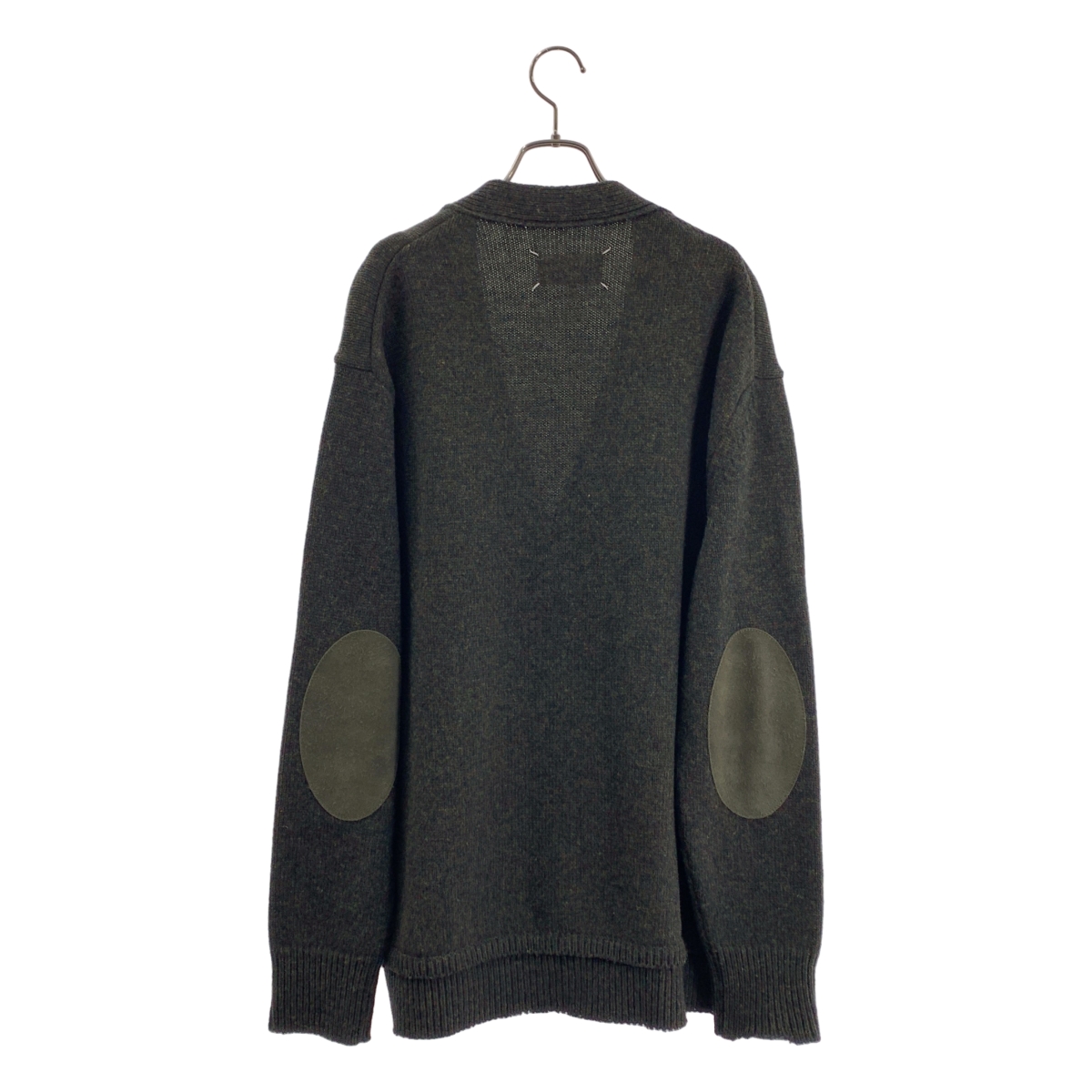 Maison Margiela / メゾンマルジェラ | エルボーパッチ Vネック オーバーサイズ ニット | S | メンズ