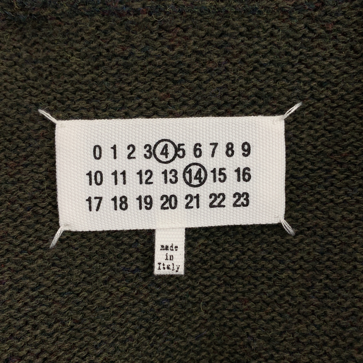 Maison Margiela / メゾンマルジェラ | エルボーパッチ Vネック オーバーサイズ ニット | S | メンズ