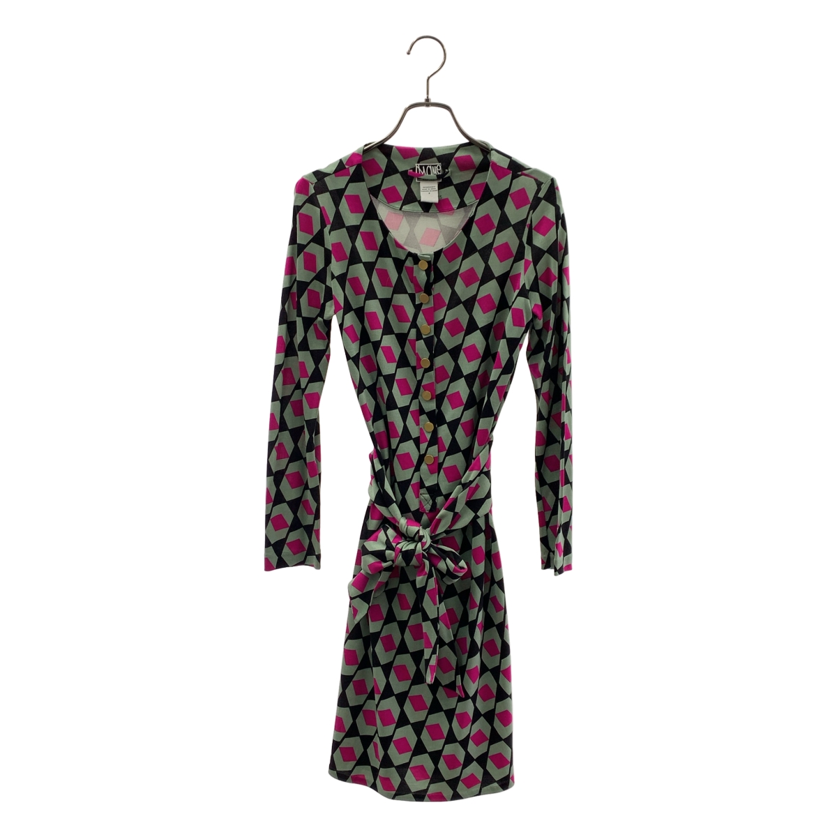 DIANE VON FURSTENBERG / ダイアンフォンファステンバーグ | silk 100％ / シルク 総柄 ドレス ワンピース | 2 | レディース