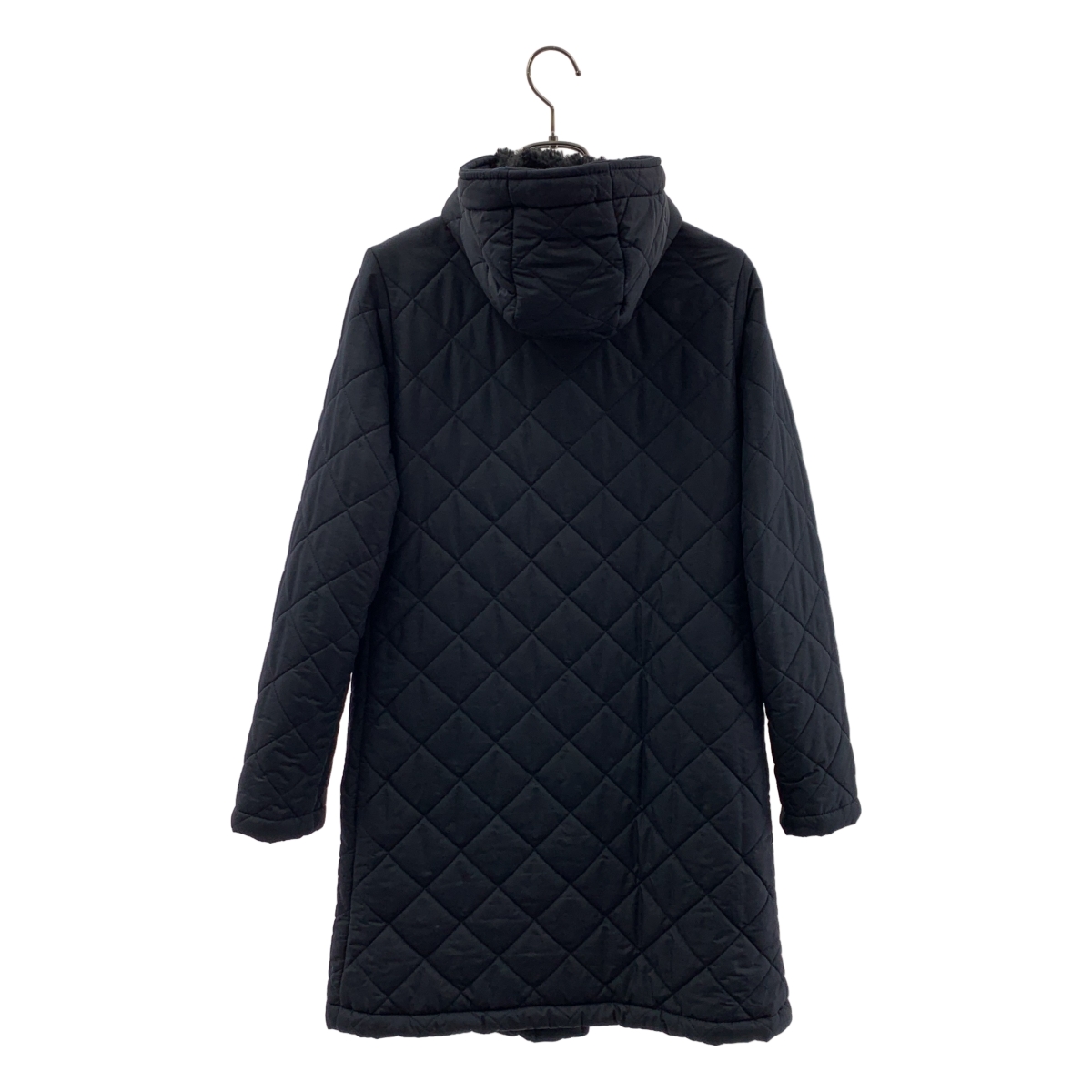 MACKINTOSH / マッキントッシュ | キルティング ロゴボタン ロングコート / ファー総裏地 | 34 | レディース