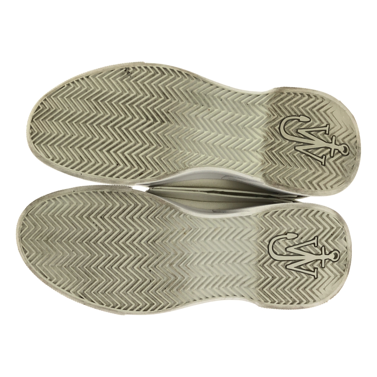 JW Anderson / ジェイダブルアンダーソン | EMBOSSED LOGO LEATHER SNEAKER ロゴエンボス レザー ハイカット スニーカー | 38 | レディース
