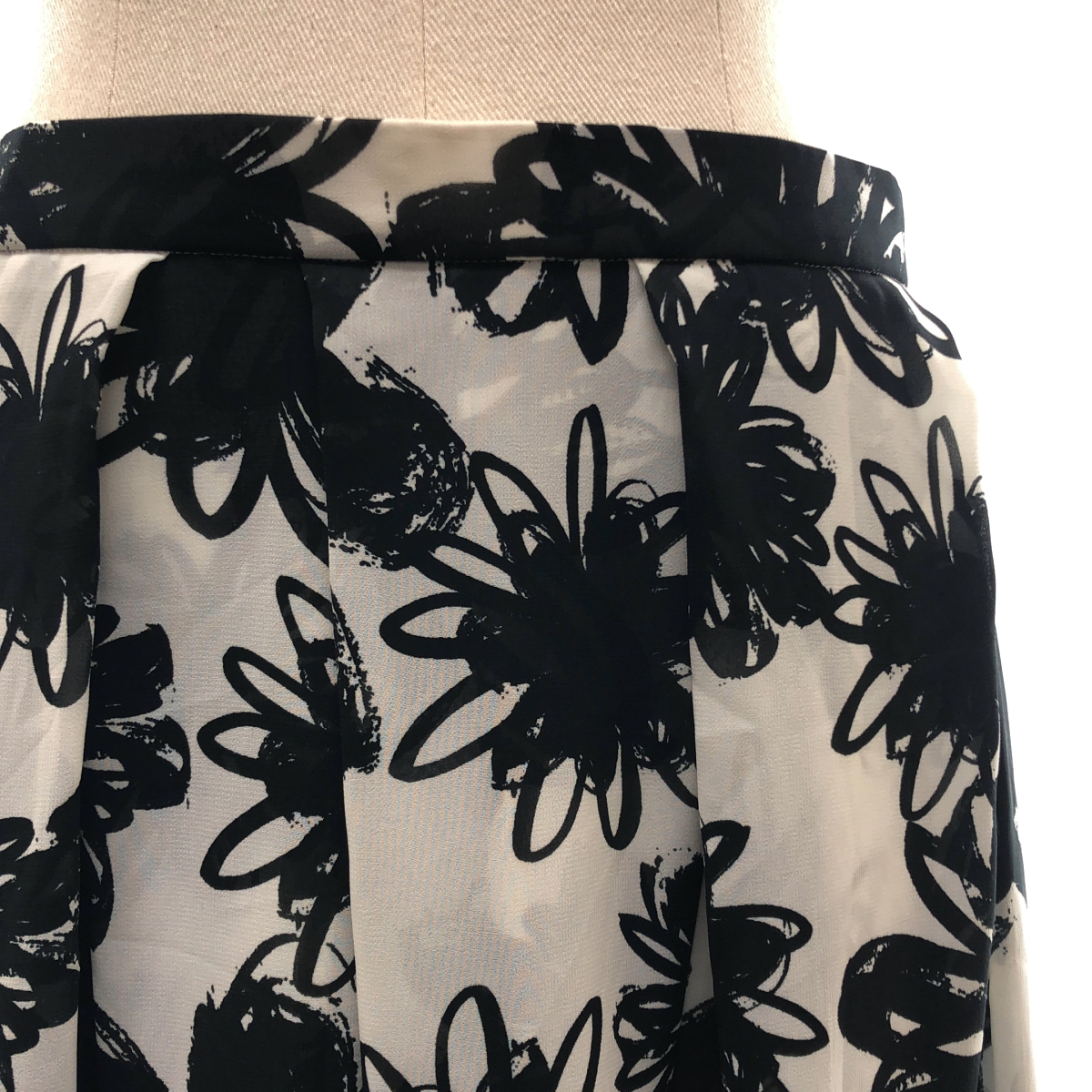 COMME des GARCONS / コムデギャルソン | 2012SS | ポリエステル 総柄 バックジップ ロングスカート | S | レディース