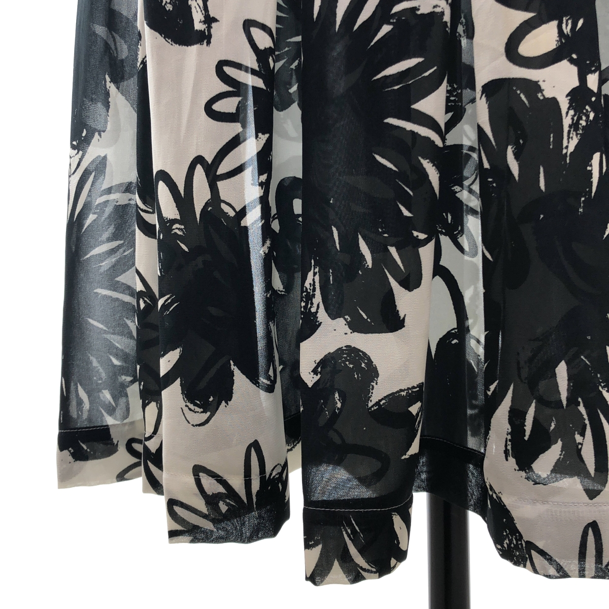 COMME des GARCONS / コムデギャルソン | 2012SS | ポリエステル 総柄 バックジップ ロングスカート | S | レディース
