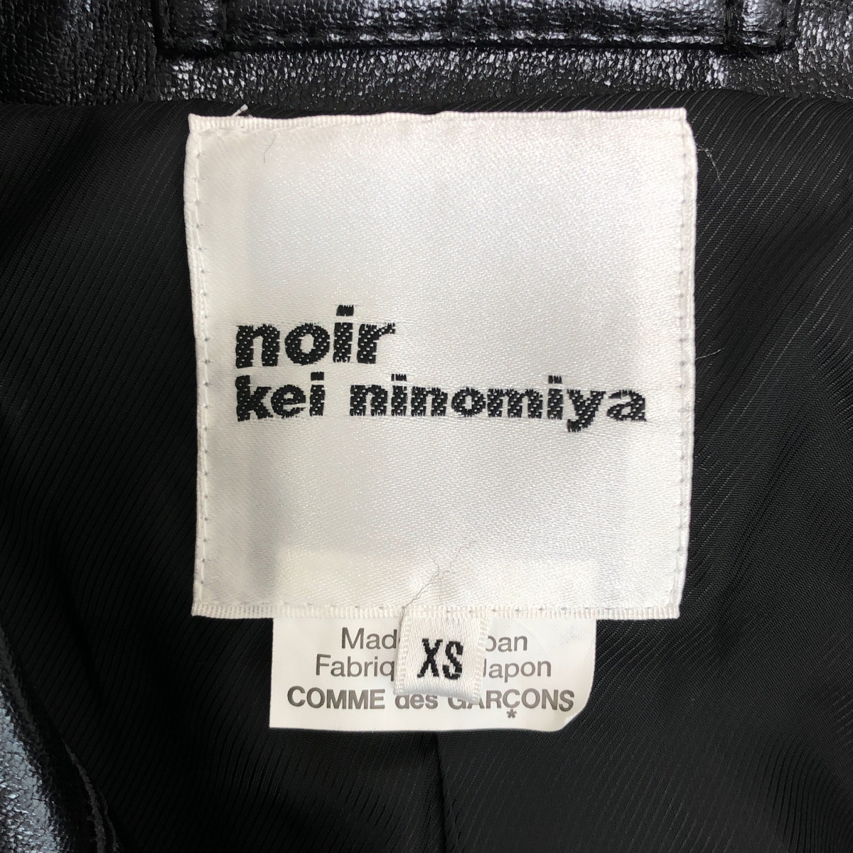 noir kei ninomiya / ノワールケイニノミヤ | 2018AW | フェイクレザー ダブルライダース ジャケット | XS | レディース