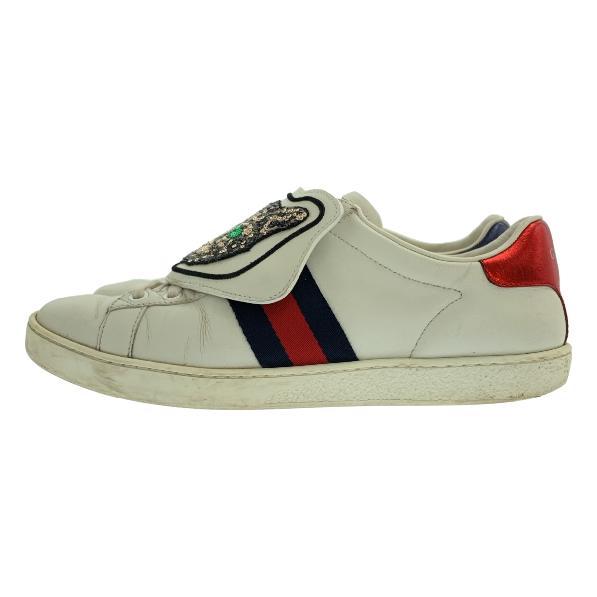 GUCCI / グッチ | ACE エース キャットパッチ レザースニーカー | 37 1/2 | レディース