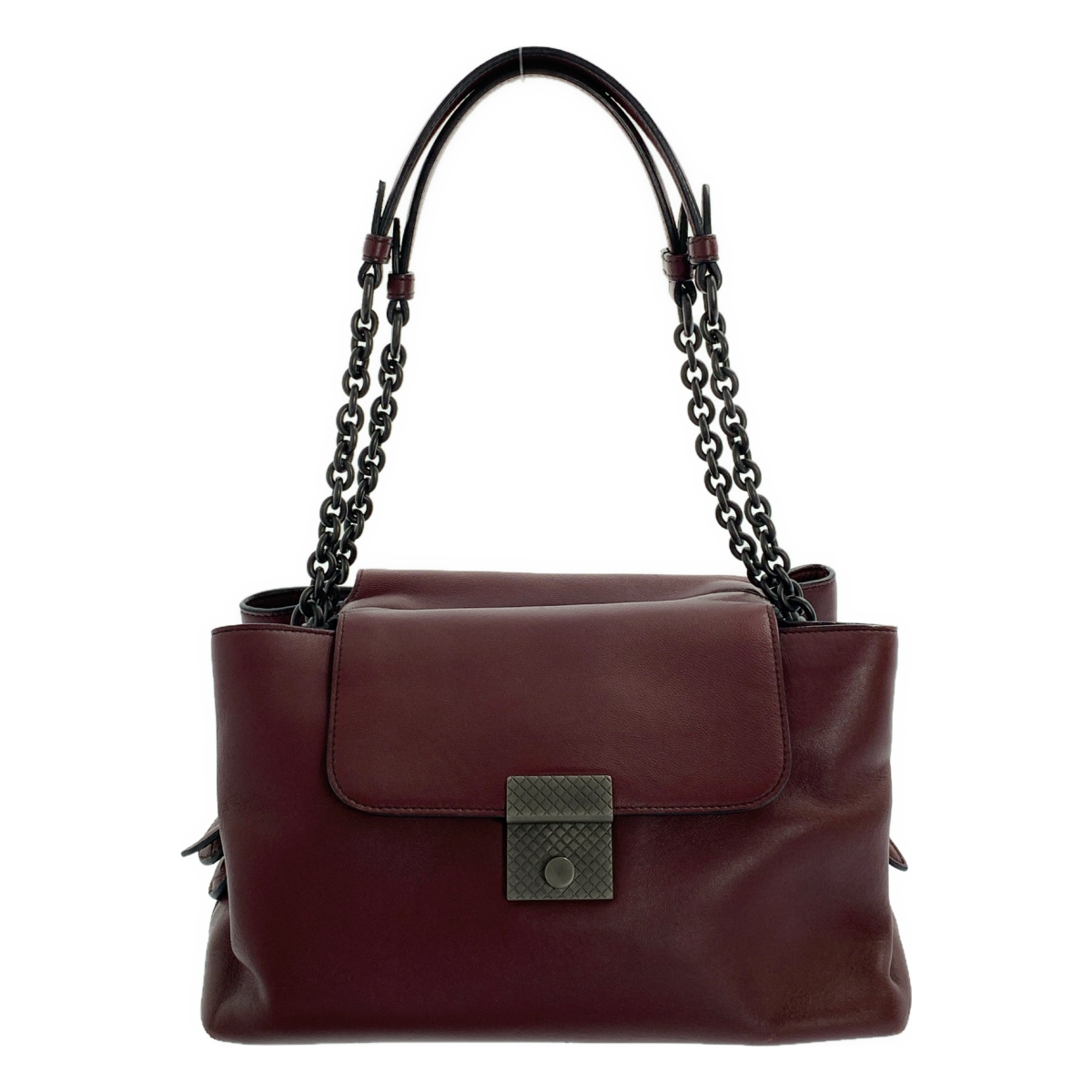 BOTTEGA VENETA / ボッテガヴェネタ | レザー チェーンハンドル フラップ トートバッグ |