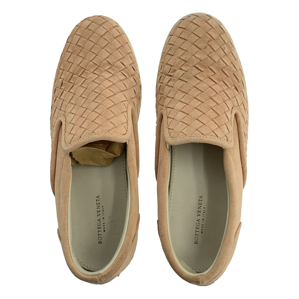 BOTTEGA VENETA / ボッテガヴェネタ | レザー スエード イントレチャート スニーカー | 37 1/2 | レディース
