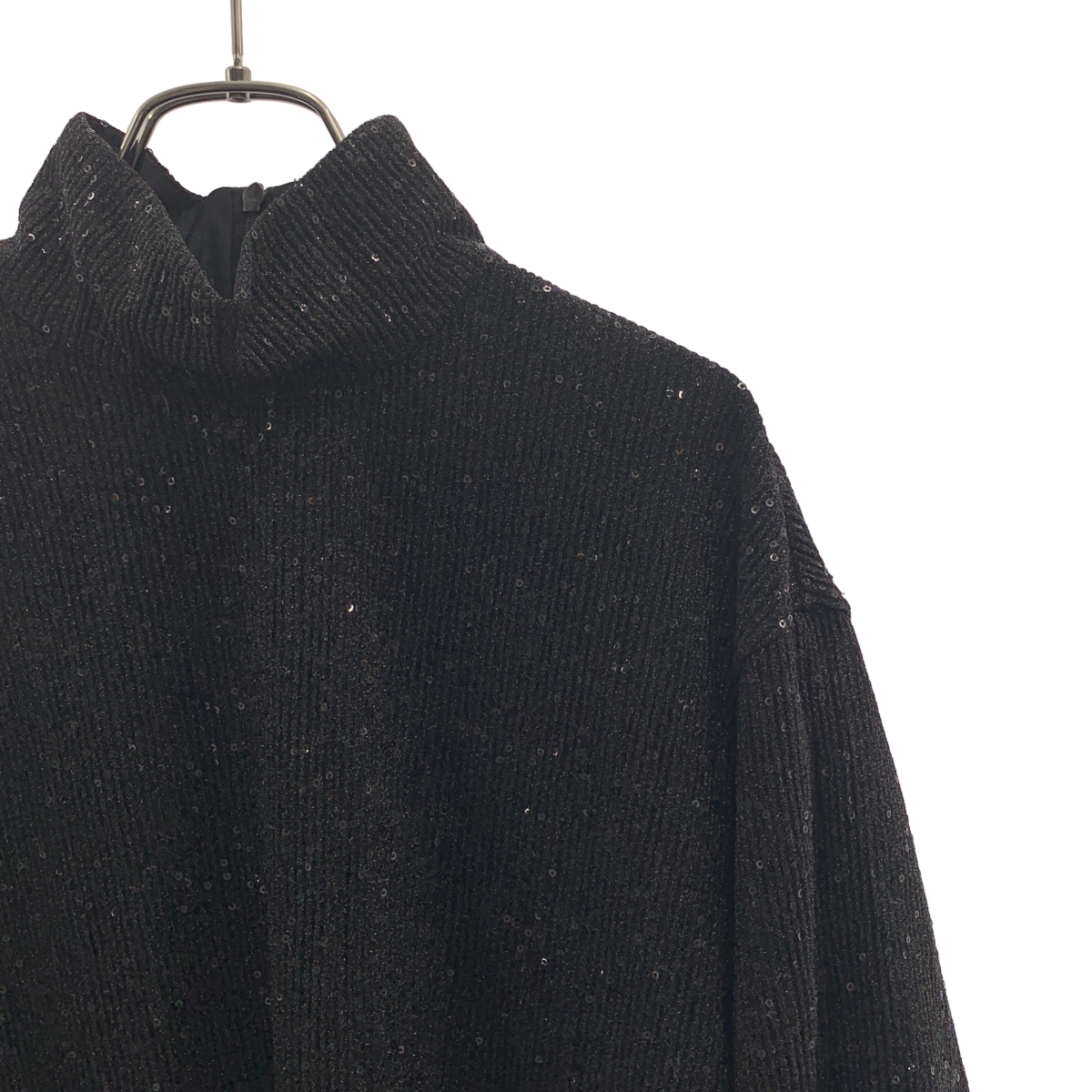 AMERI / アメリ | SPARKLE TOP スパンコール トップス モックネック ロングスリーブカットソー | F | レディース
