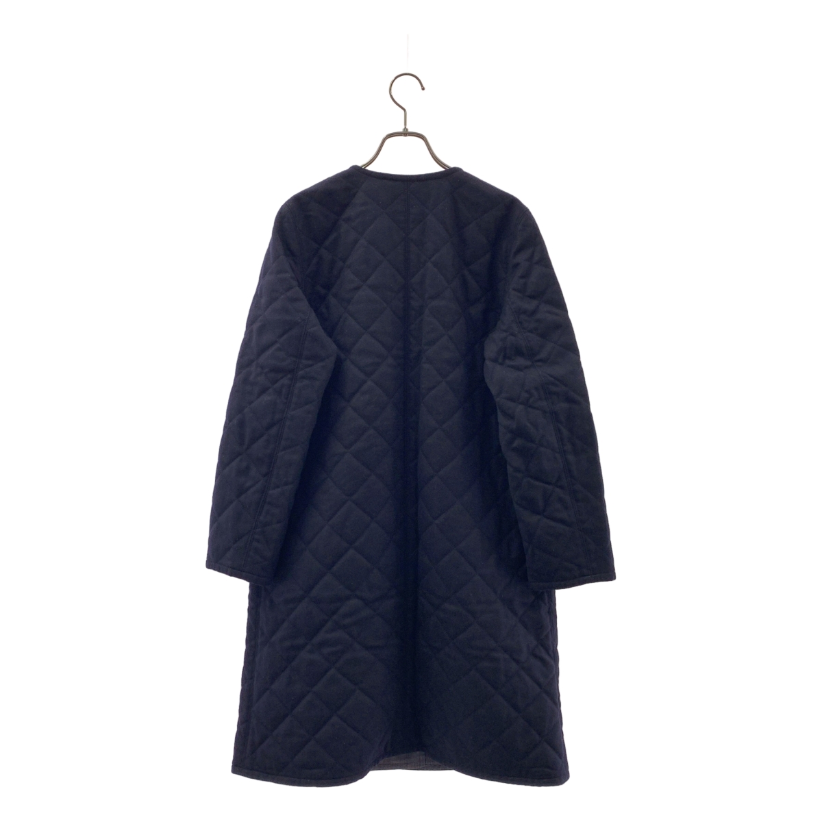 MACKINTOSH PHILOSOPHY / マッキントッシュフィロソフィー | ウール リバーシブル キルティング ノーカラーコート | 38 | レディース