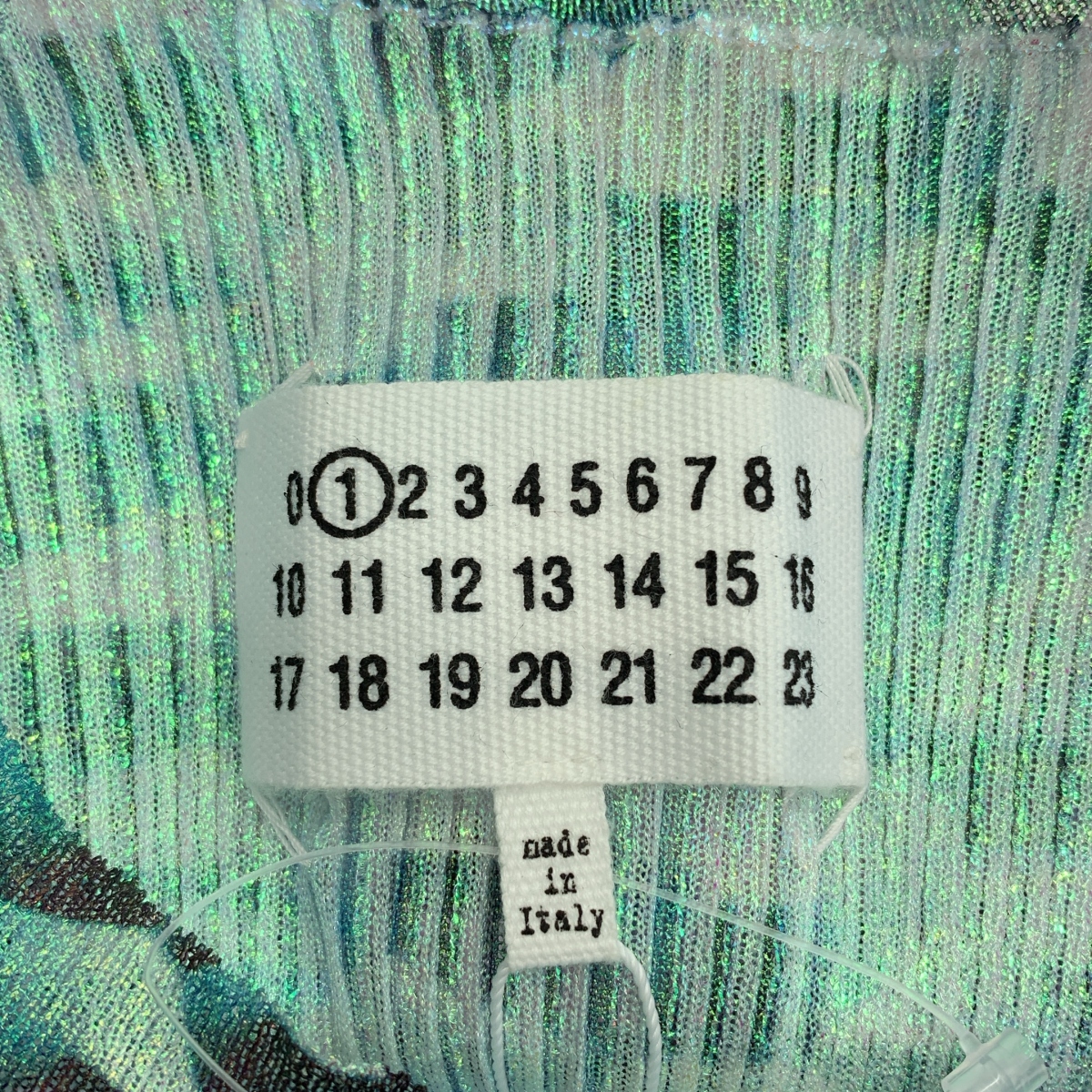 Maison Margiela / メゾンマルジェラ | 2020SS | 総柄 リブ クルーネック カットソー | S | レディース