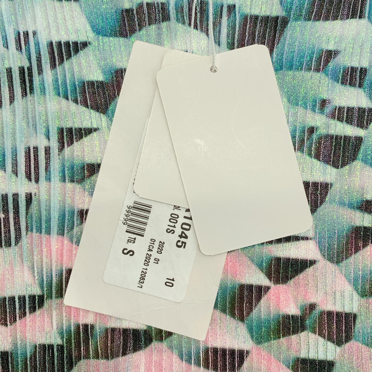 Maison Margiela / メゾンマルジェラ | 2020SS | 総柄 リブ クルーネック カットソー | S | レディース