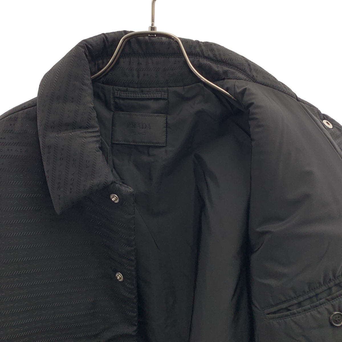 PRADA / プラダ | 2022AW | Re-Nylon トライアングルロゴ パデット ナイロンジャケット | M | メンズ