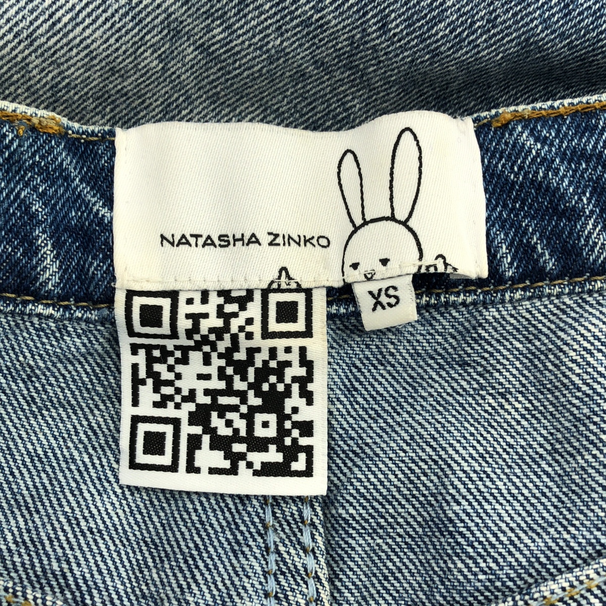 NATASHA ZINKO / ナターシャジンコ | ハートポケット レース装飾 フレアデニムパンツ | UK4 | レディース