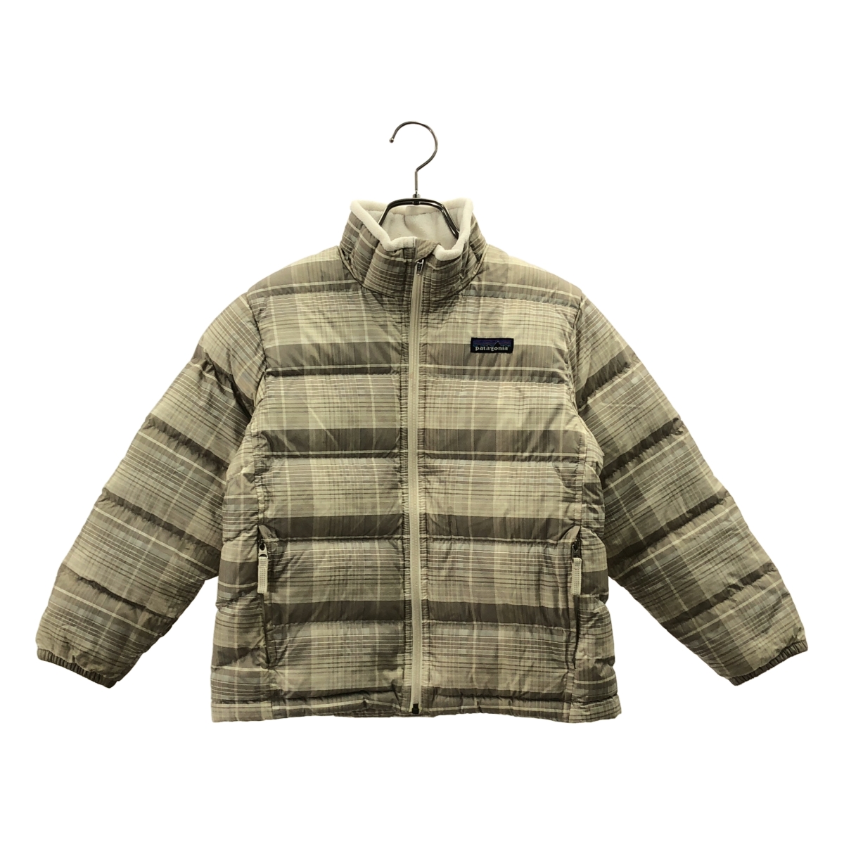 Patagonia / パタゴニア | kids / チェック ダウンジャケット | S(8) | レディース